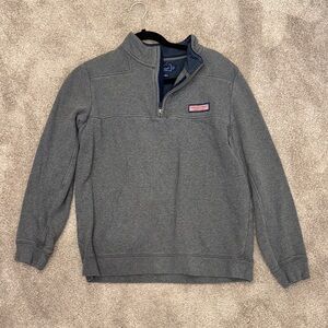Vineyard Vines Men's Charcoal Zip-Up Sweater